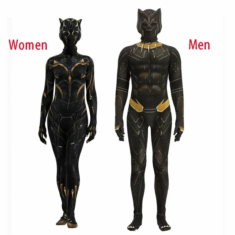 

LQPanther 2 Wakanda Forever Superhero Black Shuri Cosplay Costume Suit Jumpsuit Bodysuit Carnival Costume For Women Men Kids