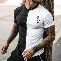 2023 Summer Men's T-shirt 3D Men's Street Style Round Neck T Shirt Fashion Poker Print Short Sleeve Zebra Stripe Oversized Tops