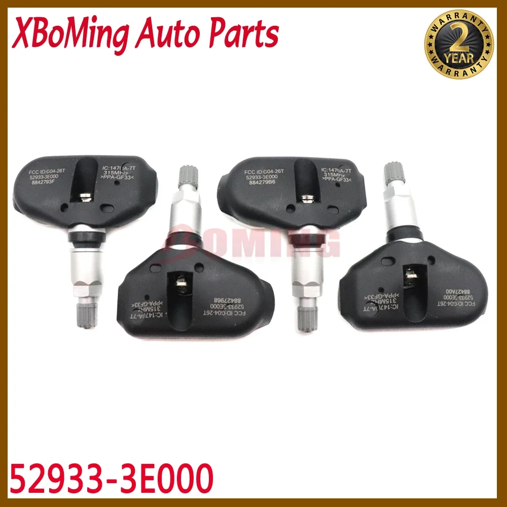 52933-3E000 автомобильный датчик давления в шинах TPMS, подходит для Hyundai Sonata Tiburon Tuscon Kia Sorento Sportage Amanti 315 МГц
