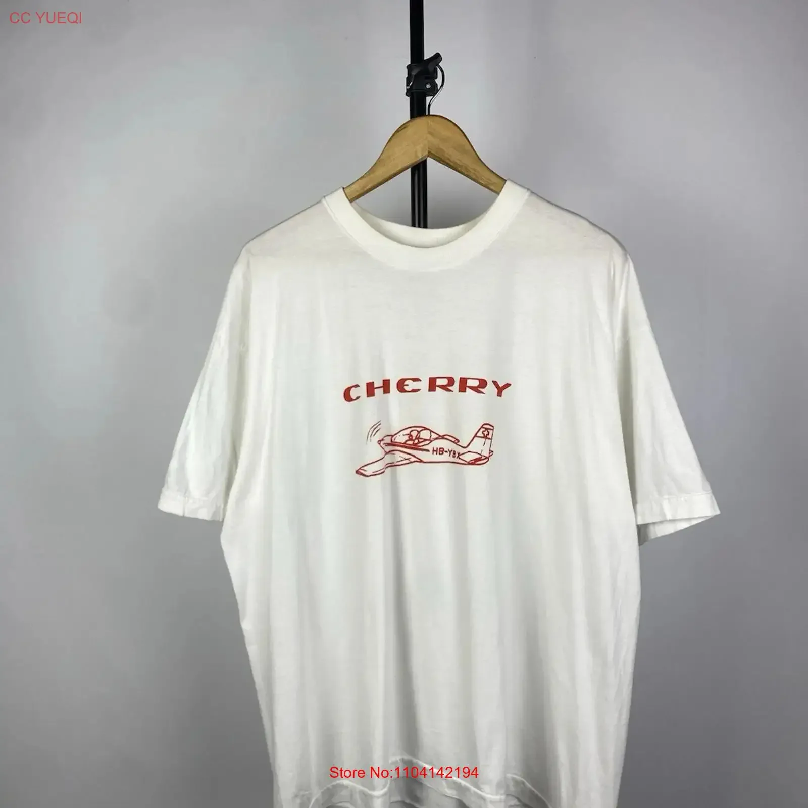Vintage 90s Y2K Swiss Army HB YBX Cherry T Shirt Men s XL Size vintage Washed Comfortable Breathable Versatile Stylish