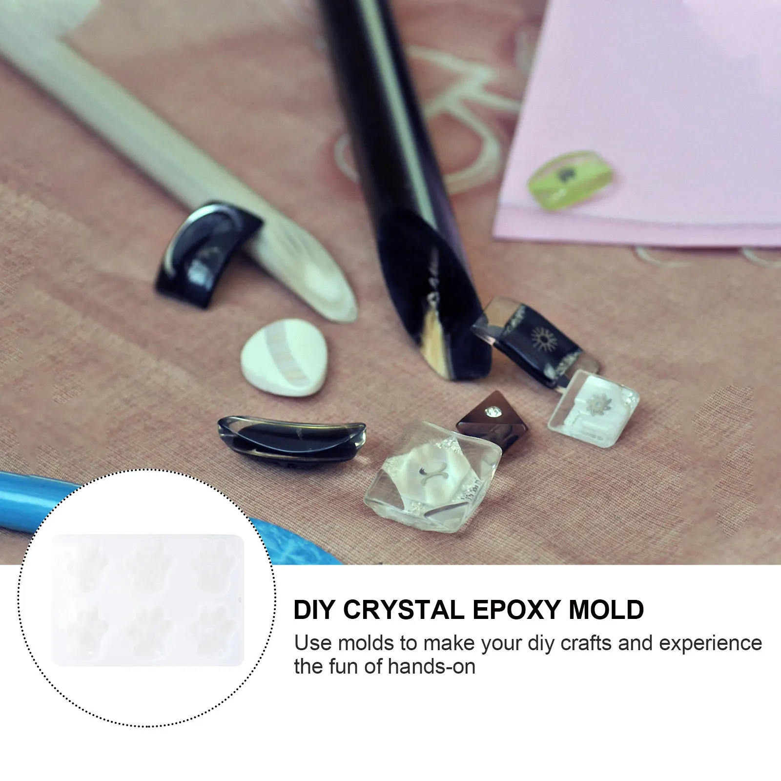 

Dog Paw Shape Silicone Mold White Non-Stick Environmental Friendly Baking Tool Cake Making Mold Chocolate Mould for Mousse