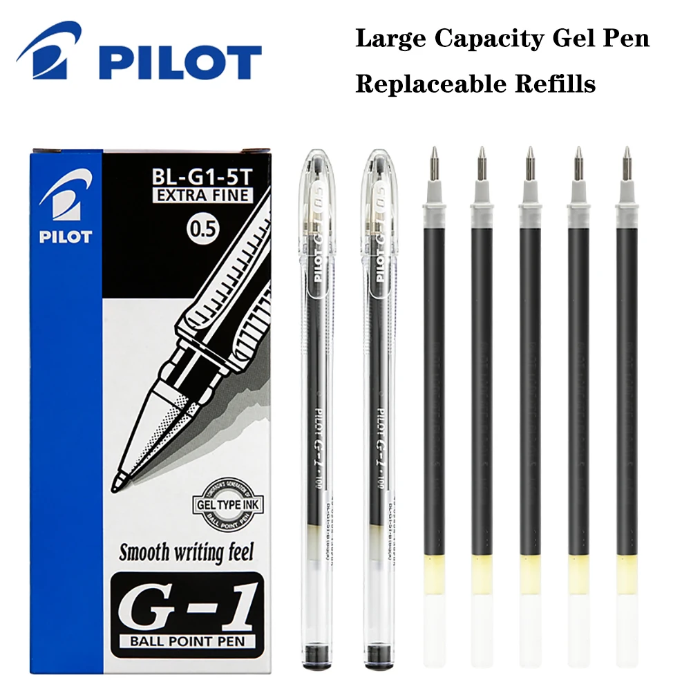 

Japanese Pilot Gel Pen Combination BL-G1-5 Large Capacity Quick-drying Gel Pen 0.5mm School Office Accessories Stationery School