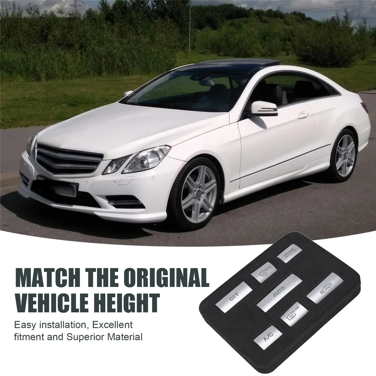 غطاء تزيين أزرار تكييف الهواء لوحدة التحكم في السيارة ، تشذيب Benz E Class ، W212 ، C207 ، من من من أجل الملحقات الداخلية A