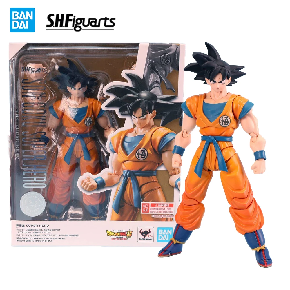 

In Stock Bandai S.H.Figuarts Dragon Ball Son Goku 140mm Action Anime Figure Collection Model Pvc Boy Toys Gift for Children