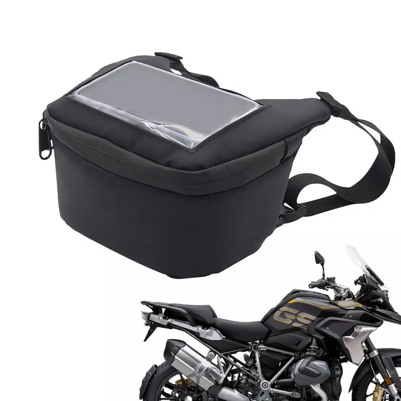 

Motorcycle Front Storage Bag Waterproof Tank Storage Bag Wrist Bag Adjustable Motorcycle Front Bag Multifunctional For