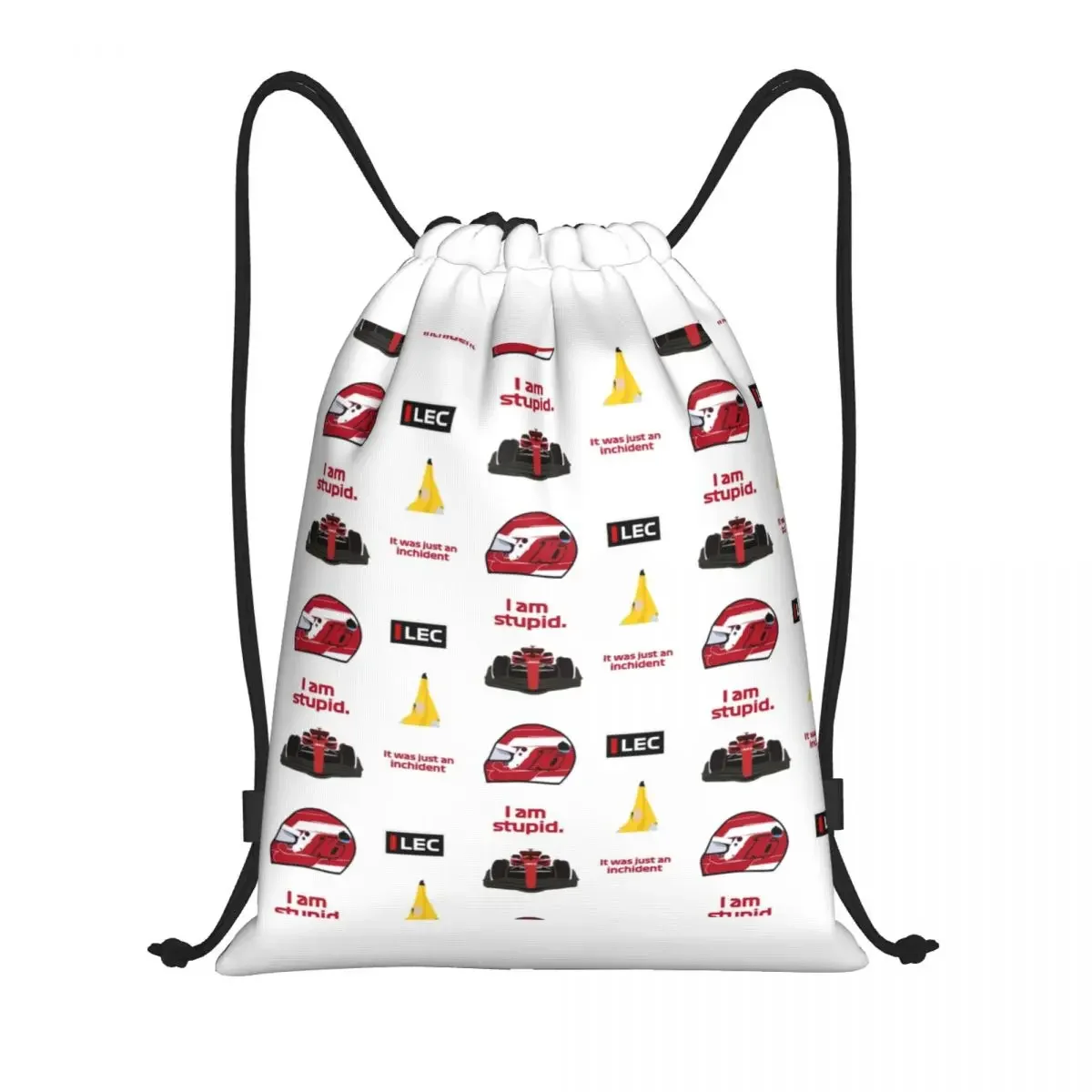 Custom Sport Car Race 16 Leclerc Drawstring Backpack Sports Gym Bag for Men Women Training Sackpack