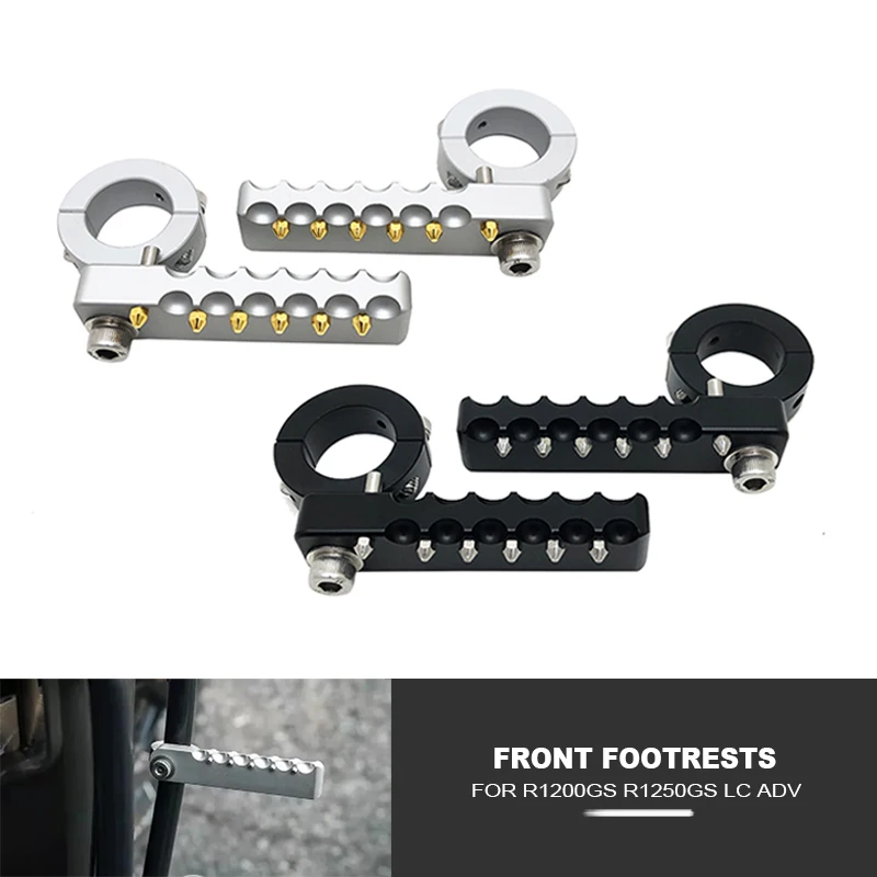 

Motorcycle Highway Front Foot Pegs Folding Footrests Fit For BMW R1200GS R1250GS LC ADV R 1200 1250 GS Adventure R1200 2004-2023