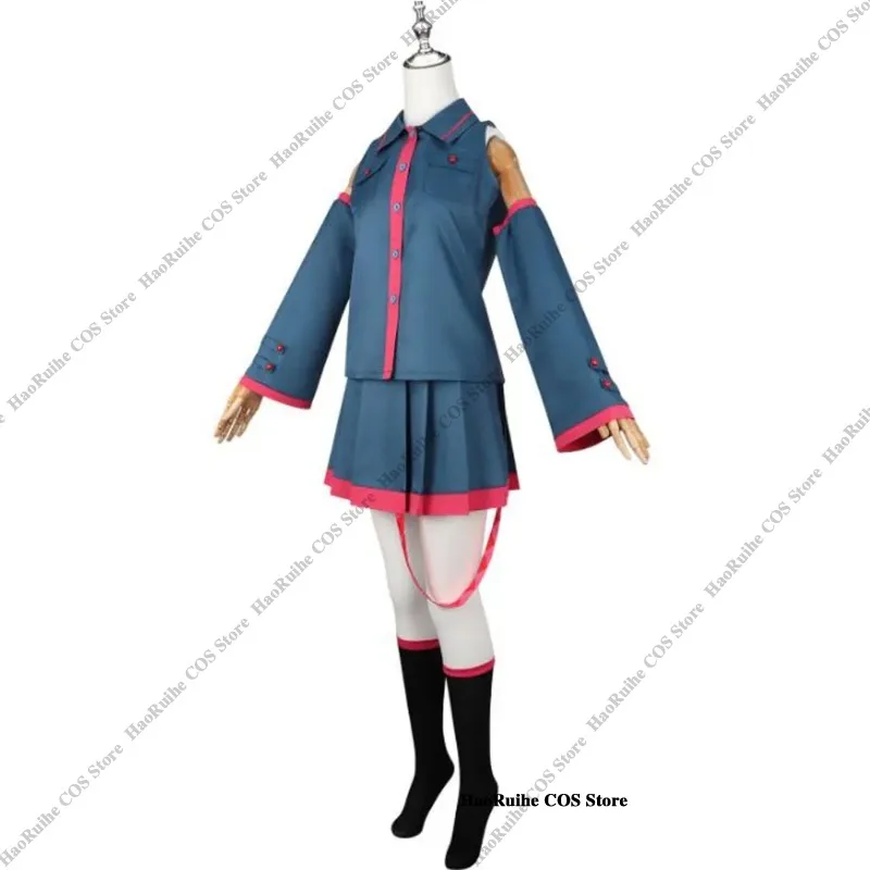 재고 있음 Kasane Teto Blue Miku 코스프레 의상 가발 애니메이션 Mikuu UTAU Vtuber 할로윈 카니발 파티 여성 퍼포먼스 슈트