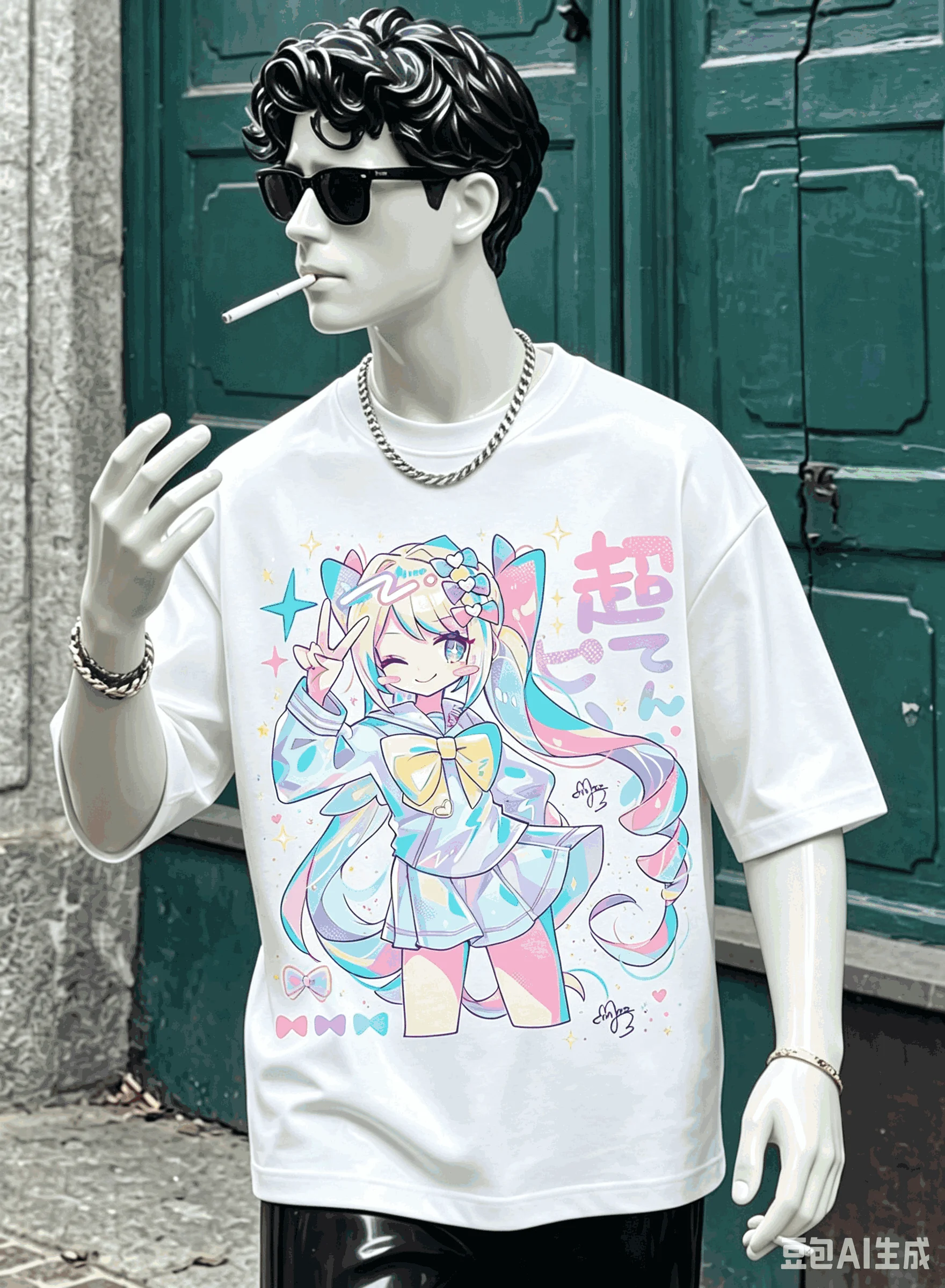 Needy Streamer Overload Übergroßes Unisex-T-Shirt mit Grafikdruck und Rundhalsausschnitt für Männer und Frauen, hochwertig, Y2k, kurze Ärmel, atmungsaktiv – Detail 27