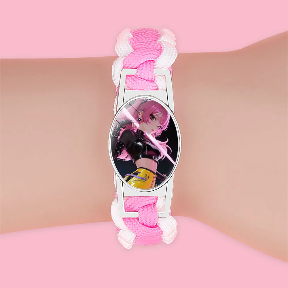 

1/6pcs New Kawaii Kpop Demon Hunter Adjustable Colorful Braided Bracelet Anime Merchandise Christmas Gift