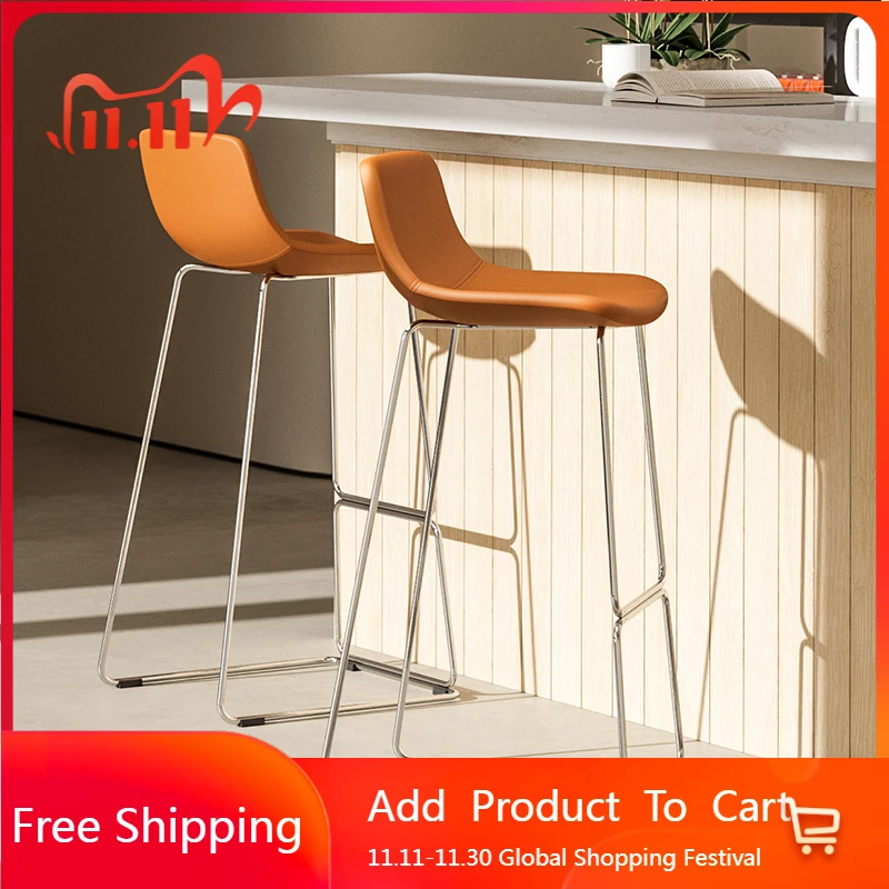 Unusual Adult Bar Chair Nordic Modern Simple Comfortable Aesthetic Trendy Bar Chair Creative Party Banqueta Lounge Furniture