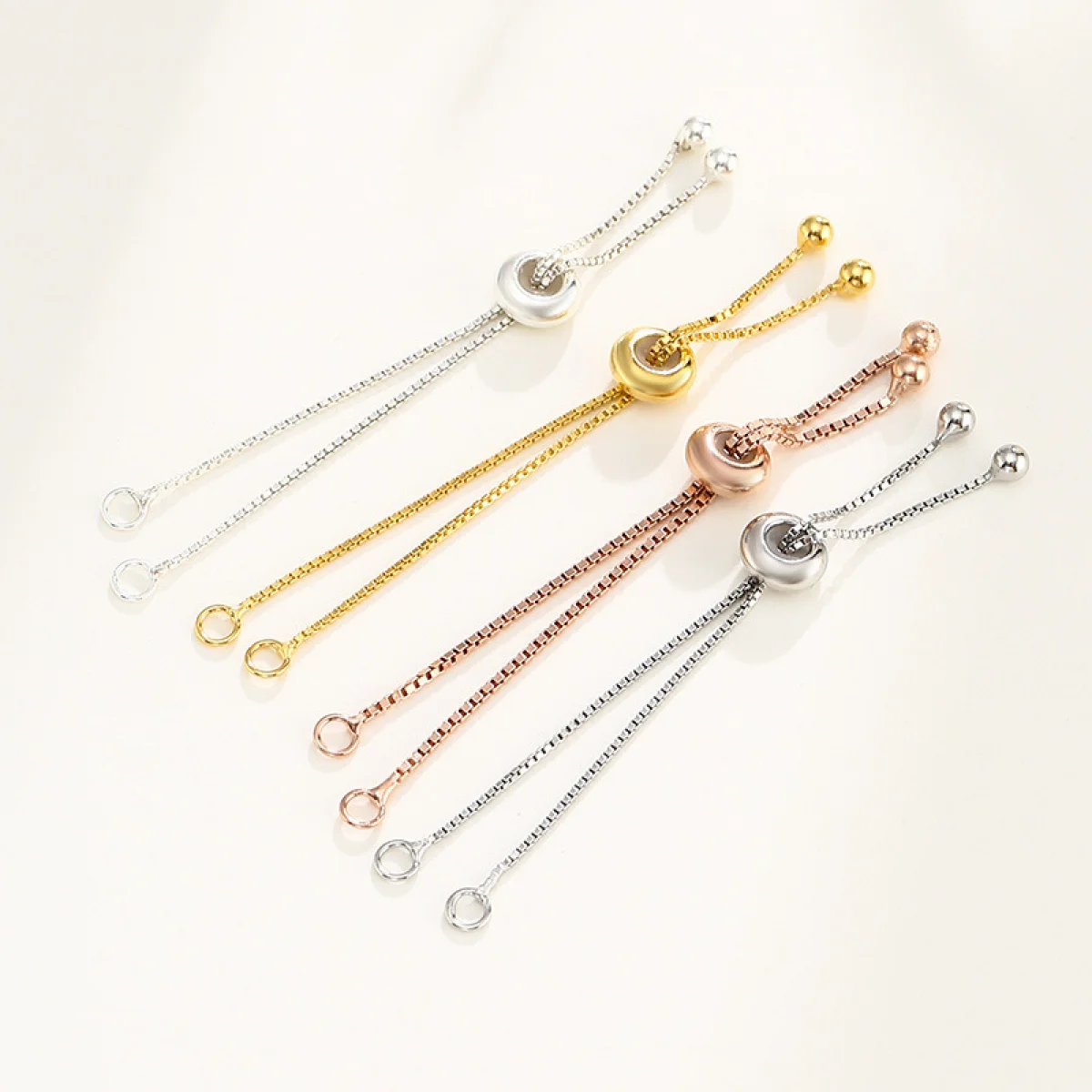 

S925 Sterling Silver Adjustable Necklace Chain Extender Connector Extension for Bracelet Anklet Jewelry Making Supplies