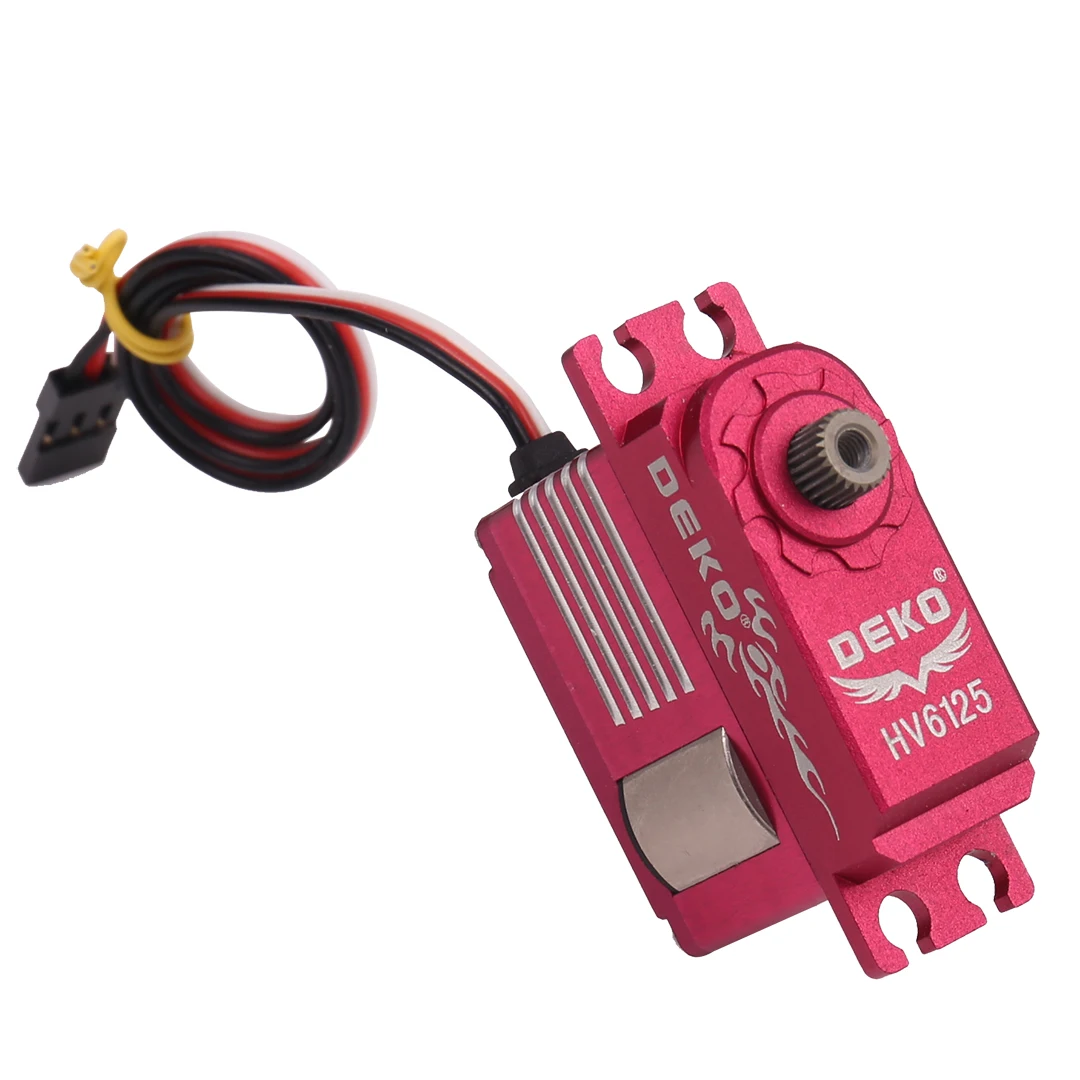 Servo de Metal medio DEKO HV6125 para helicóptero clase 450 500, Servo de cola de bloqueo de placa inclinada 70E, adecuado para aviones de ala fija
