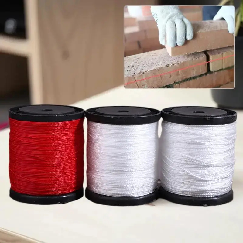 خط ميسون من النايلون عالي التحمل، مقاوم للماء والأشعة فوق البنفسجية للطوب الاحترافي والبناء والتخطيط