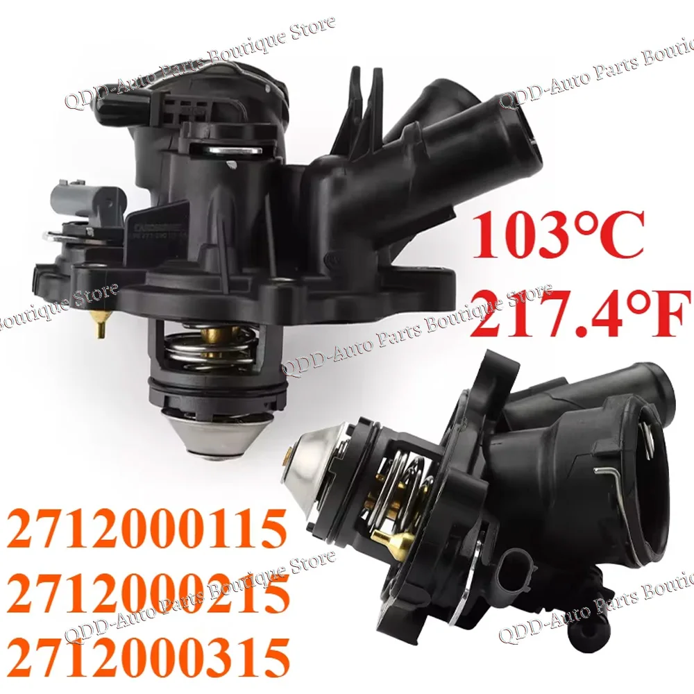 

103℃ A2712000115 A2712000215 A2712000315 For Mercedes Benz C180 C200 C250 SLK200 SLK250 CGI Engine Coolant Thermostat Assembly