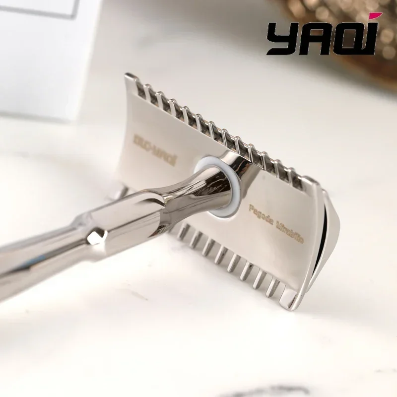 Beard Shaver Yaqi PAGODA MIRABILIS Stainless Steel Safety Razor Collectibles Birthday Gift For Boyfriend