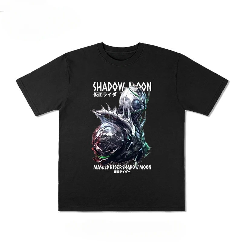 Co-branded Kamen Rider shadow Moon BLACKSUN anime around summer cotton short-sleeved T-shirt men's clothes loose