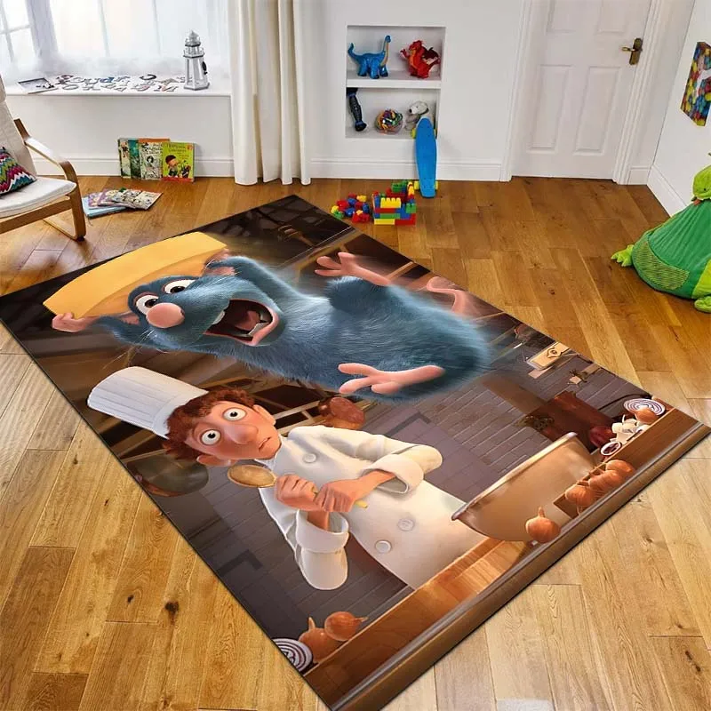 Cartoon Disney Ratatouille Printing Carpet for Living Room Bedroom Kid\'s Room Home Decor Area Rug Non-slip Mat Cloakroom Mat