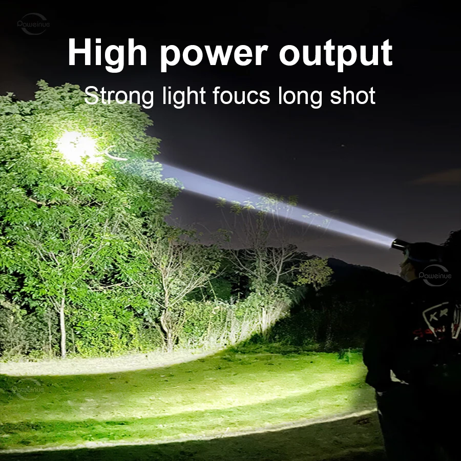XHP 360 Head Lantern Led Rechargeable High Performance Headlight 18650 Type-C USB Head Flashlight Waterproof 4 Modes Headlamp