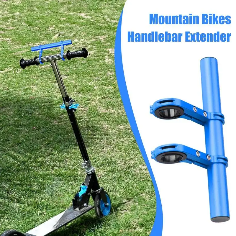 Bikes Handle Bar Extenders Sturdy Rustproof Aluminum Alloy Handlebar Extender Mount Lightweight Easy Installation Cycling