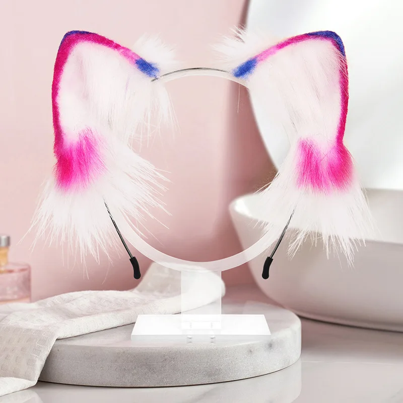 Sexy Katzen ohren Stirnband Kawaii Fuchs Ohren Kopfschmuck Cosplay Zubehör JK Mädchen Halloween Party Cosplay Requisiten Haar Reifen Kopf bedeckung