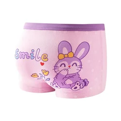 8PCS/Lot Girls' Boxer Briefs Cotton Soft Baby Panties Cute Cartoon Child Underwear For Kids Breathable Children's Underpants 6Yr