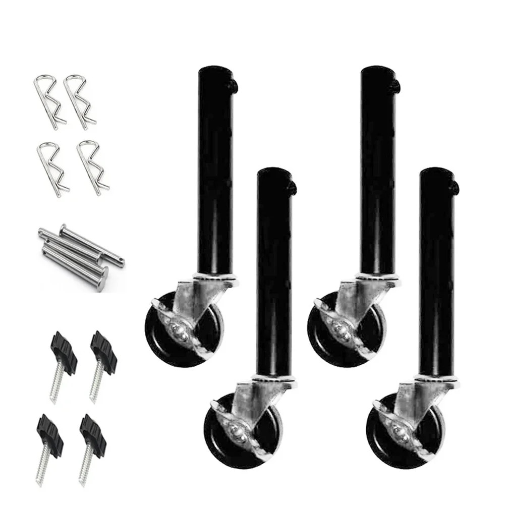 

Adjustable Caster Extenders for Table Legs Suitable for Folding Tables Includes Rubber Feet for Improved Stability