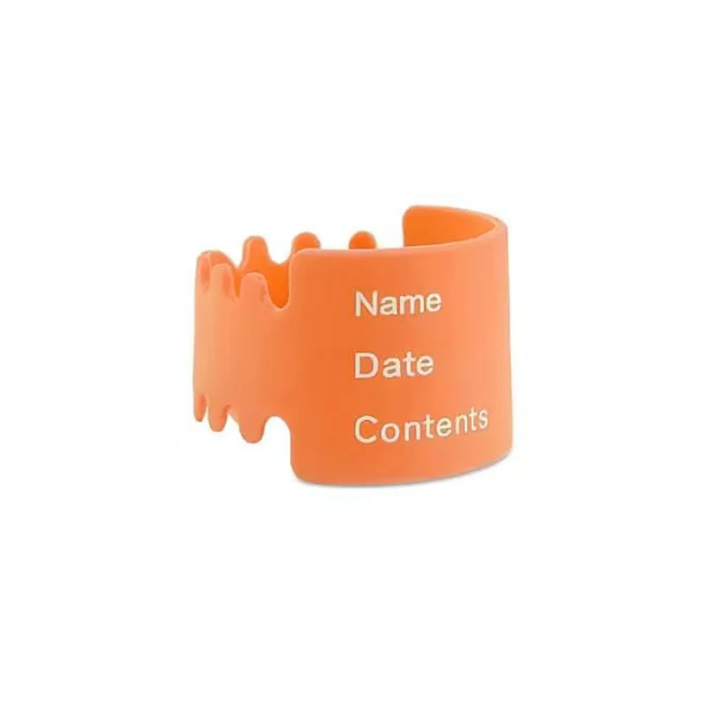 

Universal Silicone Baby Bottle Labels Daycare Reusable Name Labels Anti-Slip Waterproof Milk Cup Sleeve for Write Name/Date