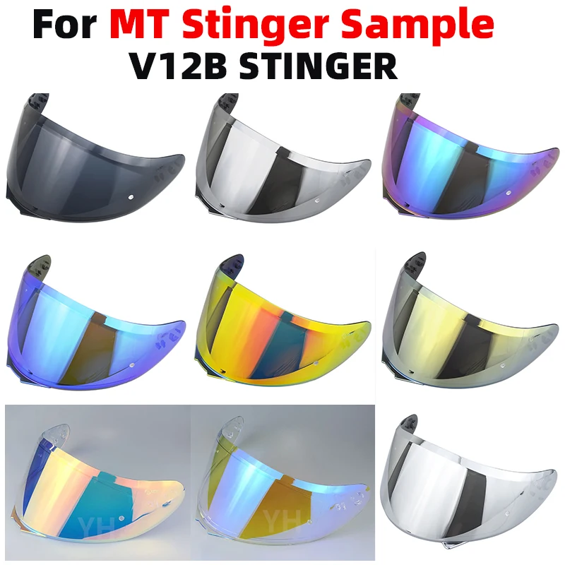 Visiera per casco per MT Stinger Sample V12B STINGER moto cool dazzling HD lenti accessori moto