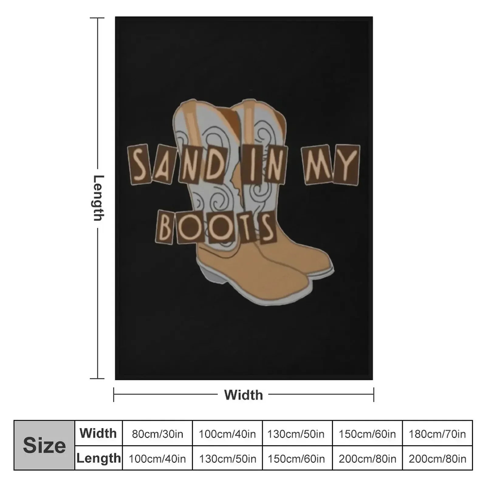 Sand In My Boots Throw Blanket Weighted Soft Plush Plaid Blankets For Baby Multi-Purpose Blankets