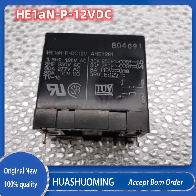 

New 1PCS/Lot HE1aN-P-DC12V HE1aN-P-12VDC AHE1291 AHE1292 4PINS 30A