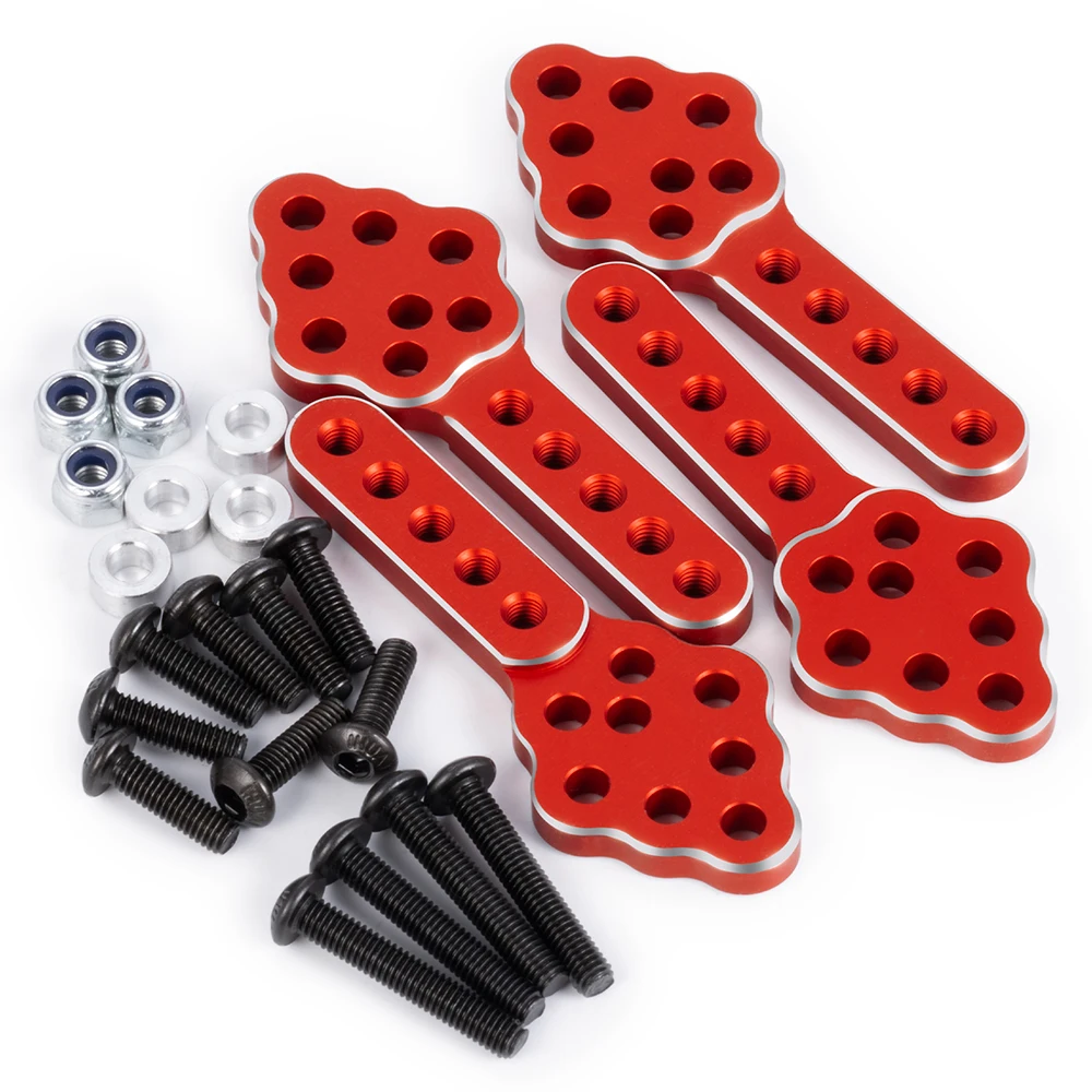 AXSPEED Aluminum Alloy Adjustable Front Rear Suspension Shock Mount Lift Kit for Axial SCX10 1/10 RC Crawler Car Upgrade Parts