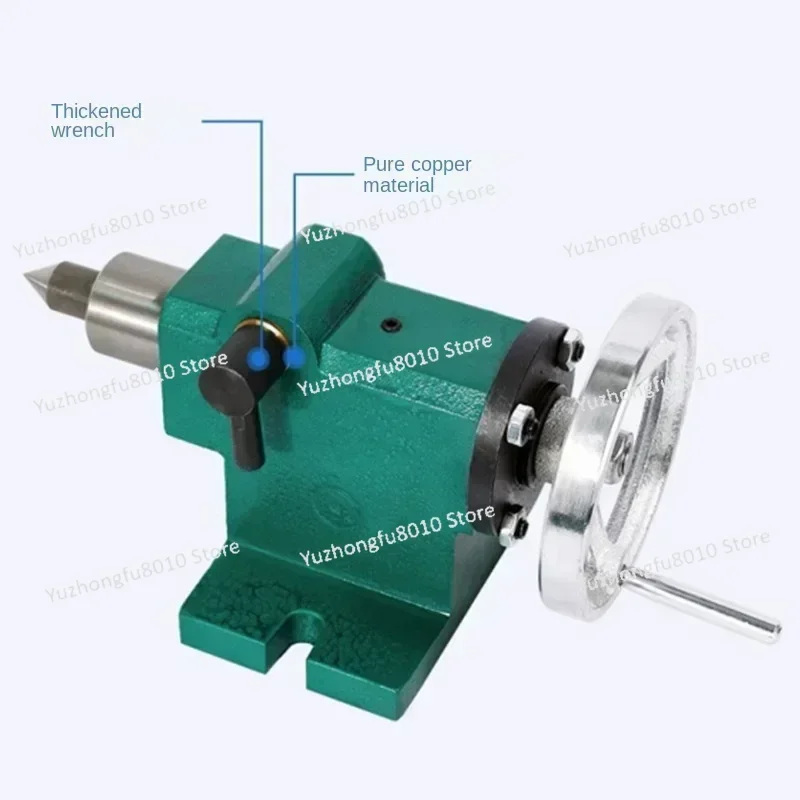 

Lathe Tailstock Thimble Manual Hand Swing Tailtop Tailstock Assembly Moving Center Rotary Drill Chuck CNC Four-axis