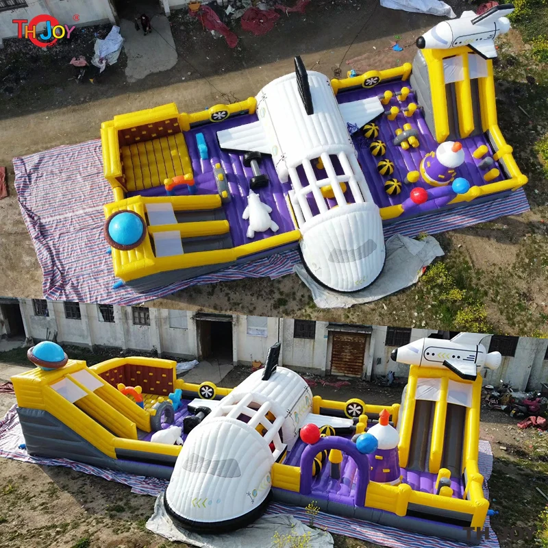 Freies Schiff zum Hafen, 20x12m Space shuttle Thema große aufblasbare Funcity Spielplatz Riesen aufblasbare Burg Bounce House Slide Combos