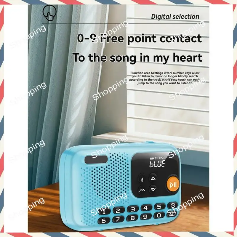 M20K Portable FM Radio Wireless Bluetooth Speaker Recorder Withled Screen Support TF Card U Disk Forhome Outdoor A