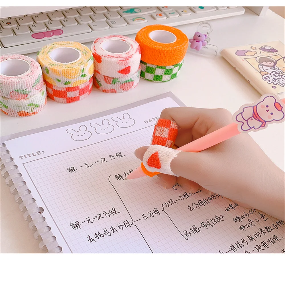 Student Finger Bandage Anti-Cocoon and Anti-Wear Fingers Protector Self-Adhesive Wrapped Handwriting Elastic Protective Sleeve