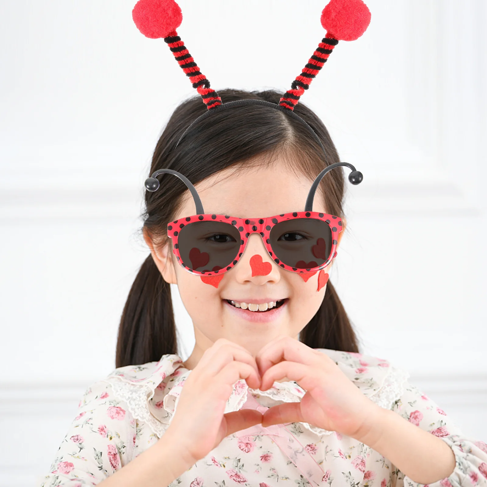 Party Props Ladybug Ear Hair Hoops Animal Headdress Headband Lovely Cosplay Ears Hairband Baby Outfits