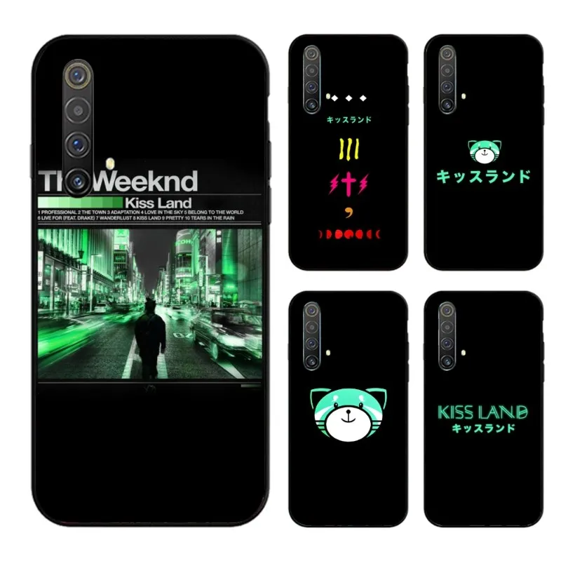 Weekend KissLand Mobile Phone Case for OPPO Find X5 X3 X2 A93 Reno 8 7 Pro A74 A72 A53 Black Soft Phone Cover Funda