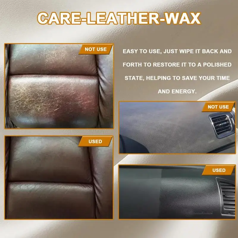 80g Leather Cream Beeswax Shoes Boots Leather Filling Paste Car Seat Home Leather Restoration Cream Accessories For The Car