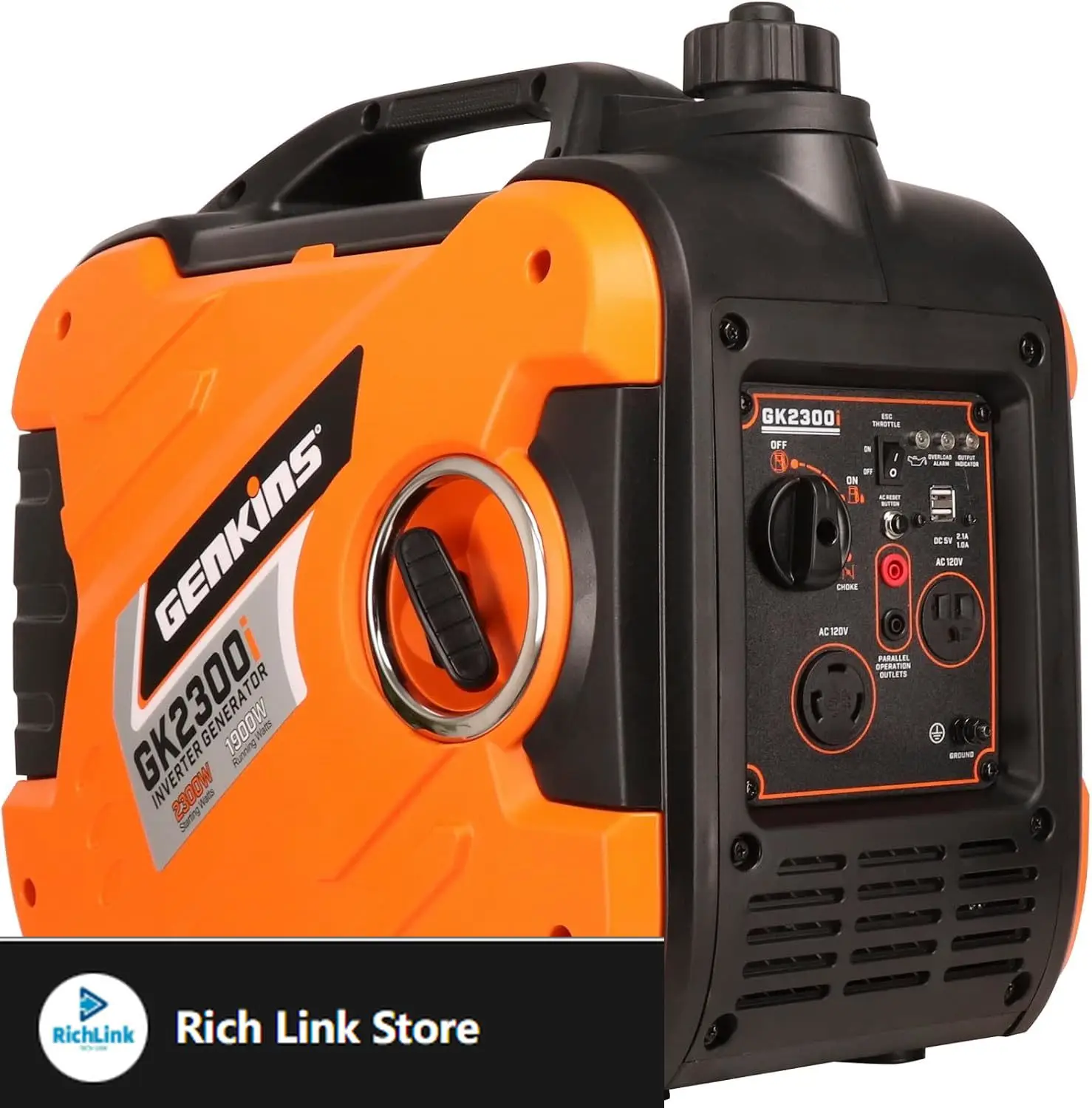 

2300 Watt Portable Inverter Generator Ultra Quiet Gas Powered RV Ready CARB EPA Complied Ship to 50 States & Puerto Rico