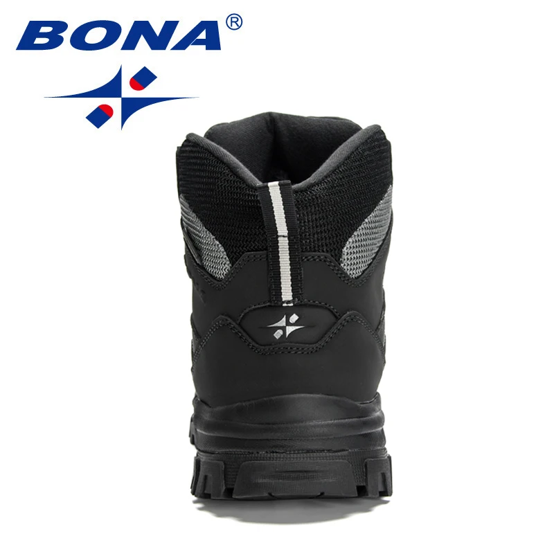 BONA 2023 New Arrival Outdoor Hiking Boots Men Winter Shoes Walking Climbing Shoes Man Mountain Sport Boots Masculino Trendy fre