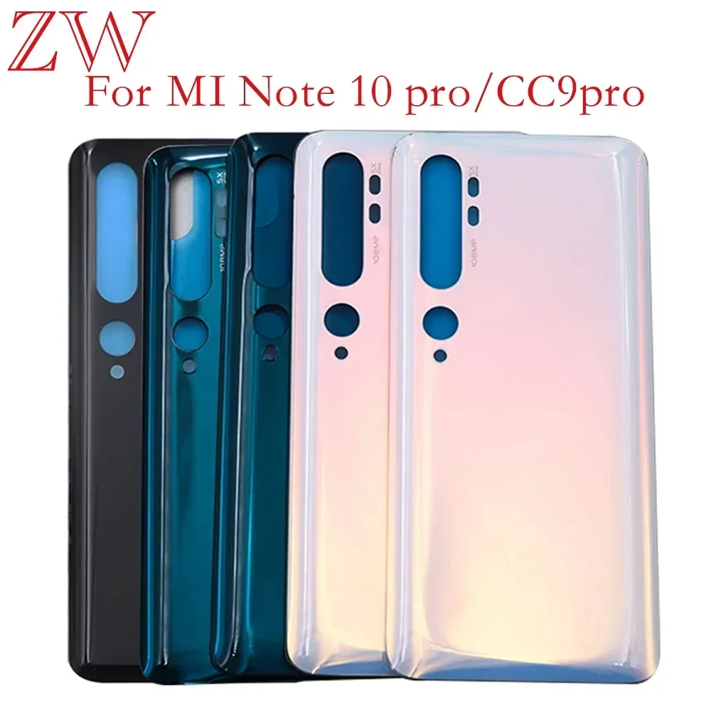 For Xiaomi Mi Note 10 / Mi Note 10 Pro Battery Back Cover 3D Glass Panel Rear Door Mi CC9 Pro Note10 Glass Housing Case Replace