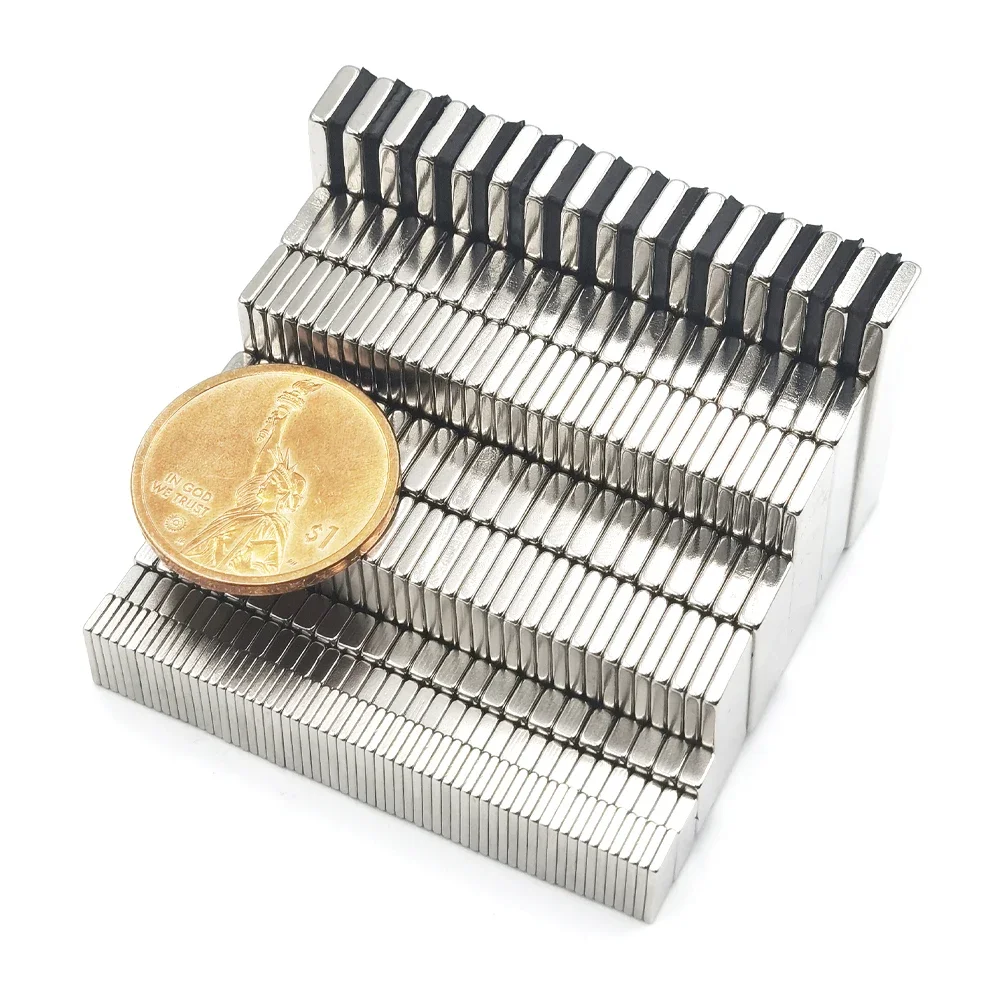 Powerful Strong Block Rectangular Magnets Strip Magnet 10x5x2 20x10x2 20x10x3 30x10x2 30x10x3 50x10x3 60x10x3mm Industrial Use