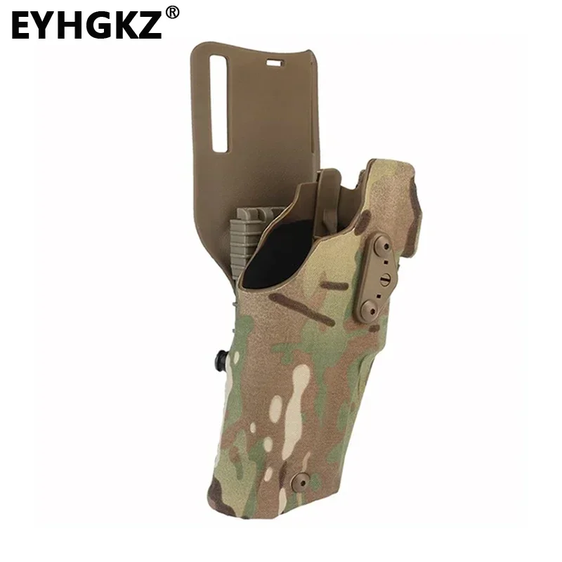 EYHGKZ Tactical Hunting 6354 DO Holsters-832 Use for G17X300 Lamp Glock Quick Release System Waist Leggings Sports Accessories