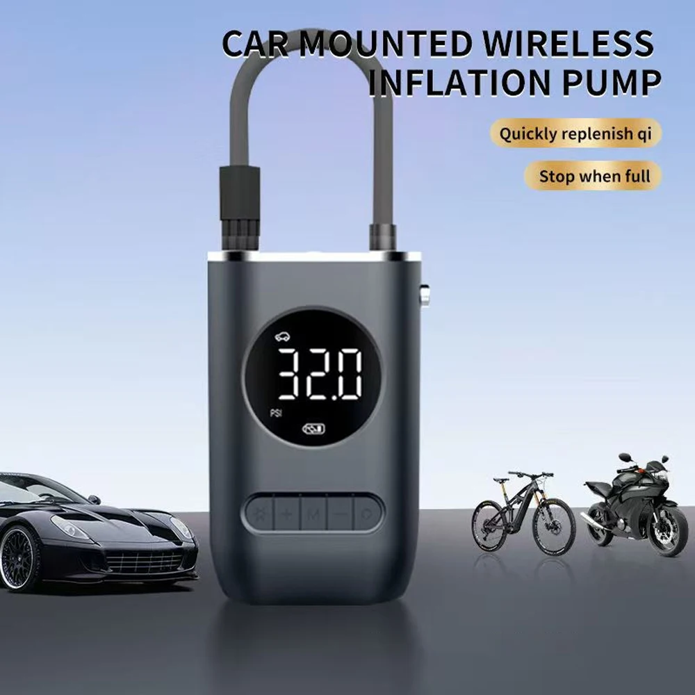 

150PSI Car Air Pump Wireless Protable 120W Car Air Compressor Tire Inflation Pump for Motorcycle Bicycle Car Tire Ball Inflator