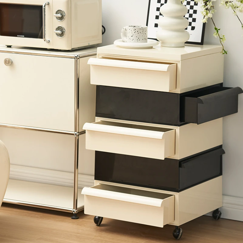 Plastic Storage Cabinet Removable Bedside Table Ins Storage Side Cabinet Simple Bedroom Drawer-Style Cabinet