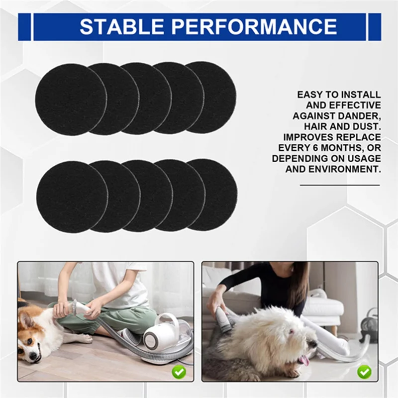 ل Neakasa Neabot P1 Pro Pet Grooming Vacuum 16 قطعة مجموعة قطع غيار إسفنجية