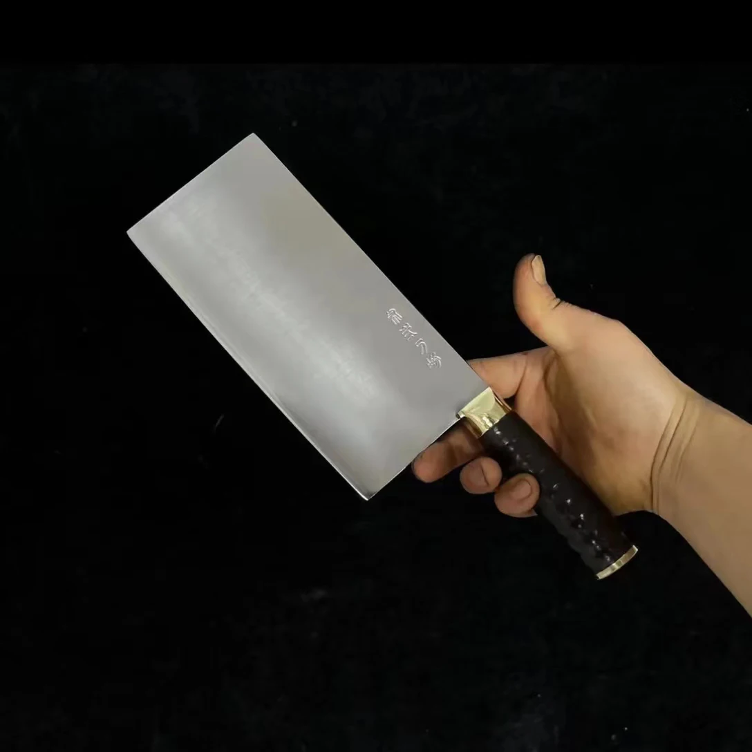 

8 Inch Sharp Kitchen Knives BG42 Core 3 Layers Aviation Special Steel Blade Chefs Cleaver Chopper Slicing Handmade Forged Knife