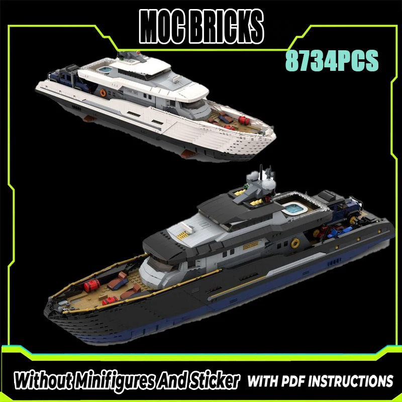 

Изысканный новый строительный блок MOC, модель исследователя яхты-двухцветная версия, технология, модульная детская игрушка, подарок, набор для сборки «сделай сам»