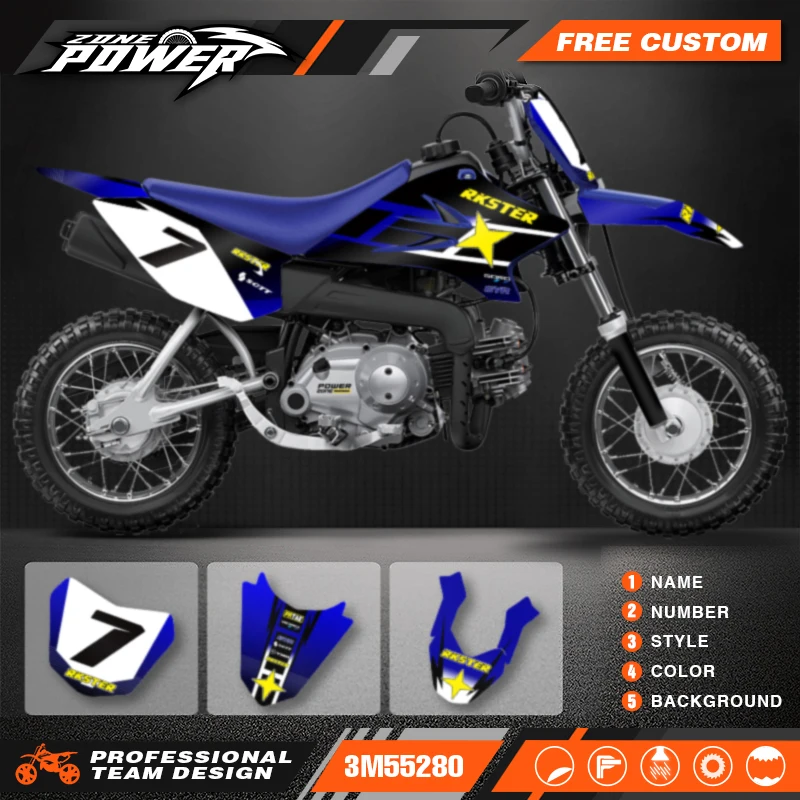 

Powerzone для Yamaha TTR50 2006-2015 2016 2017 2018 2019 2020 2021, индивидуальные фоны, графические наклейки, наборы наклеек 01